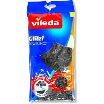 Vileda домакинска тел за инокс, Glitzi power Inox , 2 броя