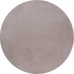 Ayyildiz Бежов кръгъл килим подходящ за пране ø 120 cm Pouffy - Ayyildiz Carpets (POUFFY1201205100BEIGE)