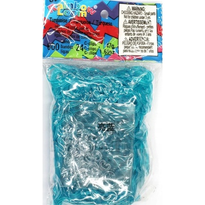 Rainbow Loom Original gumičky 600 kusov tyrkysové