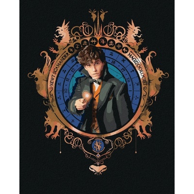 Zuty Portrét mlok scamander fantastická zvířata 40 x 50 cm vypnuté plátno na rám 8596530204695
