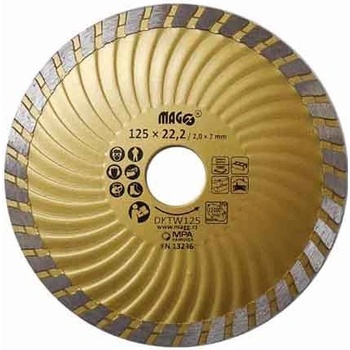 Magg Diamantový kotouč 125 x 22,2 mm DKTW125