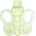 Lorelli Гризалка Lorelli Baby Care - Пеперуда, Fresh green (10210160007)