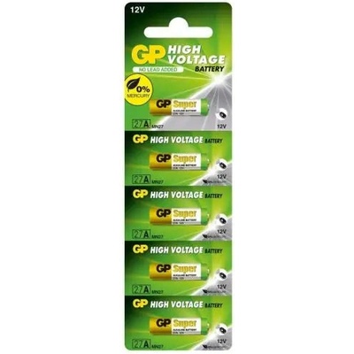 GP Batteries Алкална батерия GP Battery (A27) 12V / LR27 27AF-U5 (5 батерии / блистер) 12V (GP-BA-27AF-U5)