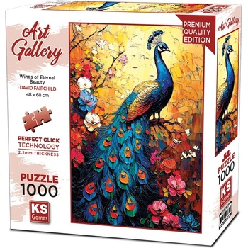 KS Games Пъзел KS Games от 1000 части - Крилата на вечната красота (20839)