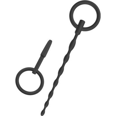 Hidden Desire Extreme Penis Plug Set Small 2 pcs Black