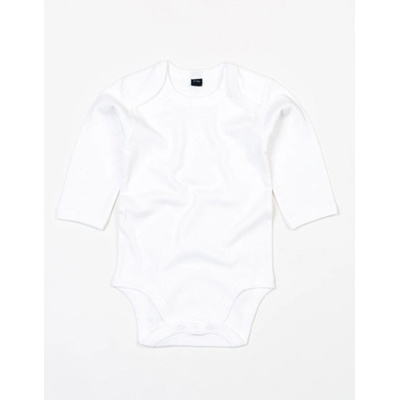 Babybugz Dětské body s dlouhým rukávem BZ White