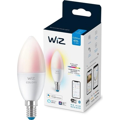WiZ LED RGBW Stmievateľná žiarovka C37 E14/4,9W/230V 2200-6500K CRI 90 Wi-Fi -WiZ WI0008