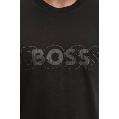 BOSS Green Памучна тениска Boss Green в черно с апликация 50531271 (50531271)