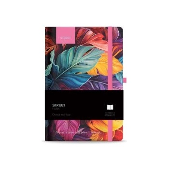 STREET Бележник с ластик Petal B5 96л твърди корици