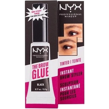 NYX Professional Makeup The Brow Glue Instant Brow Styler tónovací gel na obočí s extrémní fixací 05 Black 5 g