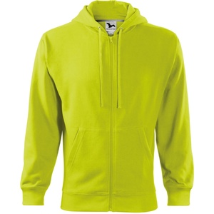 MALFINI Malfini trendy zipper 410 / Яке кенгуру с цип и качулка - лайм s (4106213)