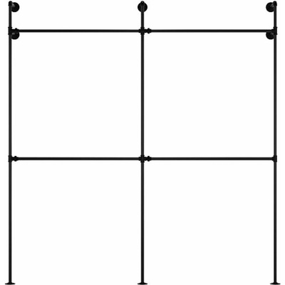 Walteco Systém Rusticline DARIO II DOUBLE - šatní sestava, montáž do stěny, 2200x2320mm
