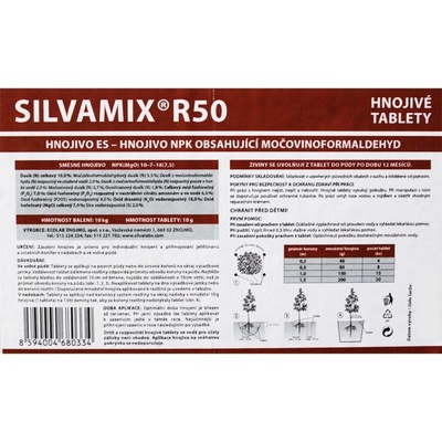 ECOLAB Hnojivo pre ihličnany a konifery SILVAMIX R50 10 kg