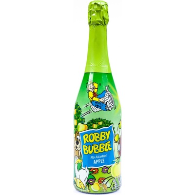 Robby Bubble Jablko dětský šumivý nápoj 0,75 l
