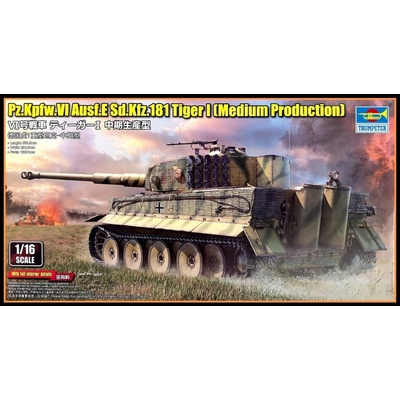 Trumpeter Pz.Kpfw.VI Ausf.E Sd.Kfz.181 Tiger I Medium Production w/ full interior kit 1:16