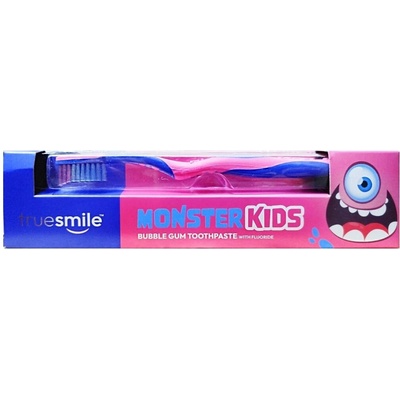Truesmile Monster Kids Bubblegum 75 ml + zubná kefka