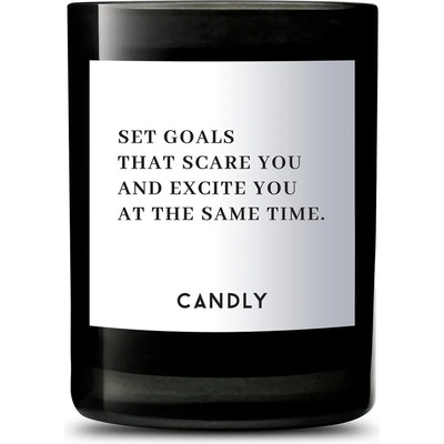 Candly - Ароматна соева свещ Set goals that scare you and excite you at the same time 250 g (No5SGT)