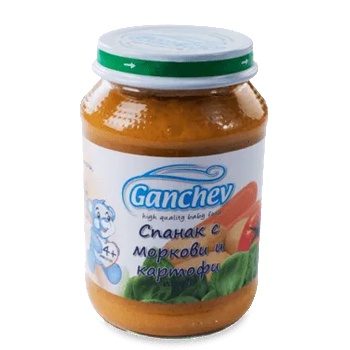 Image 1 of Ганчев пюре Спанак с моркови и картофи