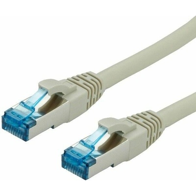 Roline 21.99.0861-100 S/FTP (PiMF) Patch LSOH, cat.6a, 1m, sivý