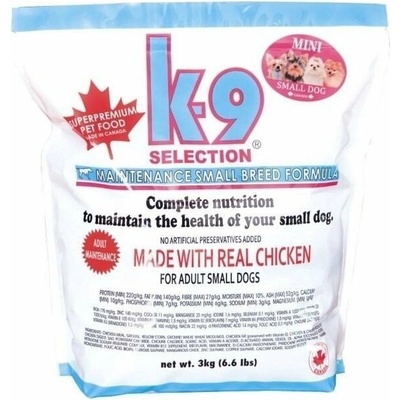 K-9 Selection Maintenance Adult Small Breed Superpremium kuřecí 3 kg