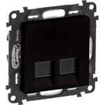 Legrand Розетка 2xRJ45 cat. 6 UTP цвят черен Valena Life - 756343 (756343)