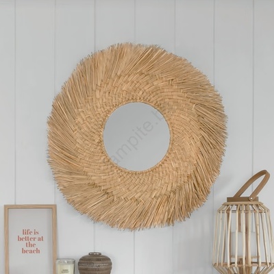 Atmosphera - Огледало AEL Ø 80 см тръстика (P6721)