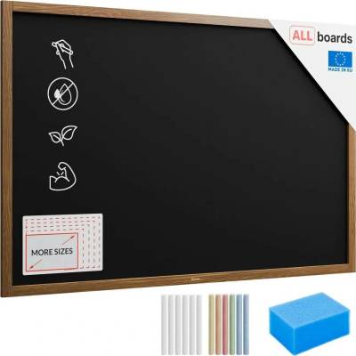Allboards TB1510 tabule černá křídová v dřevěném rámu 150 x 100 cm