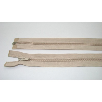 Zips špirála deliteľný 5mm - dĺžka 65cm, béžová