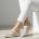 Обувки естествена кожа W186090 Beige