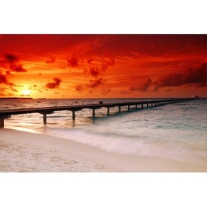 DIMEX ART Флизелинов фототапет кей при залез слънце 375 x 250 см