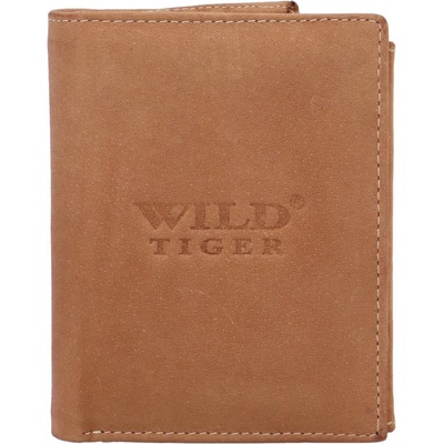 Wild Tiger pánska kožená peňaženka Stefan hnedá