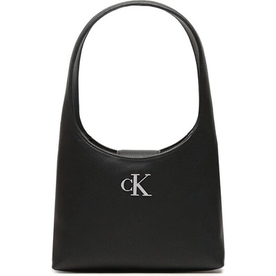 Calvin Klein Дамска чанта Calvin Klein Jeans Minimal Monogram Shoulder Bag K60K610843 Черен (Minimal Monogram Shoulder Bag K60K610843)