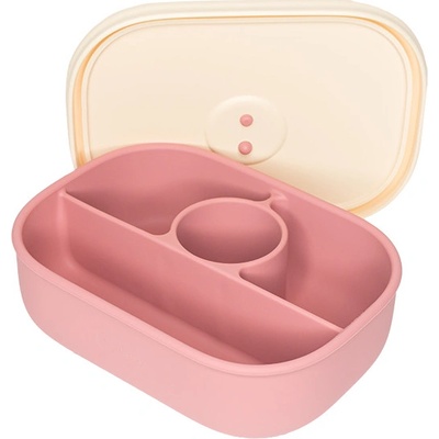 Lulaby silikónový obedár Rose Pink