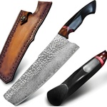 HARAHU Дамаски кухненски нож harahu ta-26686 - Черен kp26686