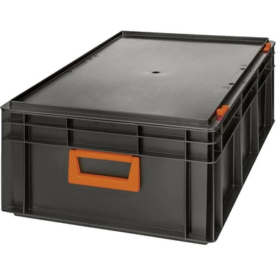 Alutec 139242210188 plastový box Magnus PC 42 600 x 233 x 400 mm černá, oranžová 1 ks