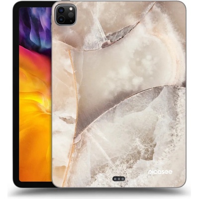 Picasee silikónový čierny obal Apple iPad 11 2022 M2 4.generace Cream marble