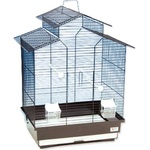 BIRD JEWEL Клетка Bird Jewel Ela 50, 5x38, 5x63, 5см бяла и кафява (2702-131)