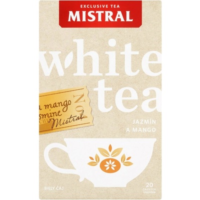 Mistral Biely čaj jazmín a mango 20 x 1 g