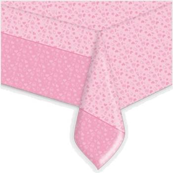Big Party Парти Покривка в Бебешко Розово, 140 x 270см