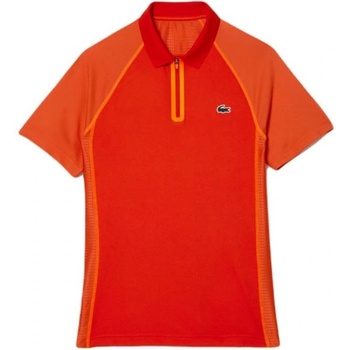 Lacoste Мъжка тениска с якичка Lacoste Sport Recycled Polyester Polo Shirt - Червен