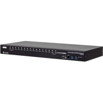 ATEN CS18216-AT-G KVM превключвател Черен (16-Port USB True 4K HDMI KVM) (16-Port USB True 4K HDMI KVM)