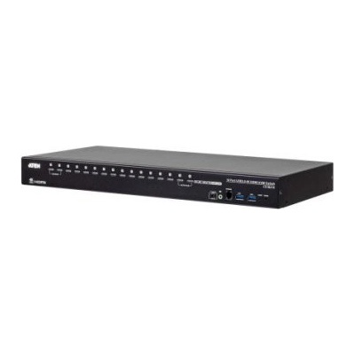 ATEN CS18216-AT-G KVM превключвател Черен (16-Port USB True 4K HDMI KVM)