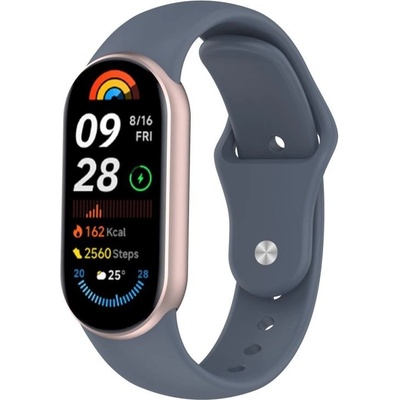 VSECHNONAMOBIL 115542 BUTTERFLY Vyměnitelný řemínek pro Xiaomi Smart Band 10 / 9 / 8 modrý