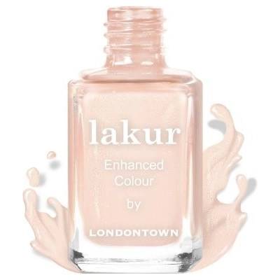 Londontown Lakur Princess Awaits lak na nechty bílorůžová se třpytkami 12 ml