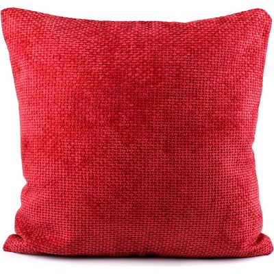 Povlak na polštář velvetový 45x45 cm červená 1 ks