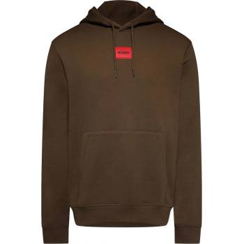 HUGO BOSS Суичър Hugo Daratschi Cotton Terry Hoodie with Logo Label - Brown