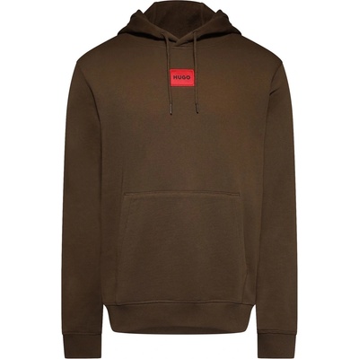 HUGO BOSS Суичър Hugo Daratschi Cotton Terry Hoodie with Logo Label - Brown