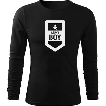 Image 1 of DRAGOWA FIT-T Тениска с дълъг ръкав Army Boy, черна, 160 г/м2 (4551)
