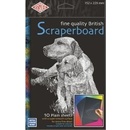 Essdee Prázdná škrabací folie se škrabáky 15,2 x22,9 cm 10 ks