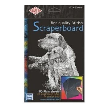 Essdee Prázdná škrabací folie se škrabáky 15,2 x22,9 cm 10 ks